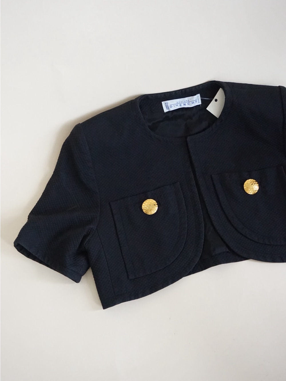 Givenchy Couture VTG quilted bolero